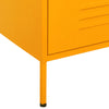 Kommode sennepsgul 80x35x101,5 cm stål