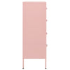 Kommode rosa 80x35x101,5 cm stål
