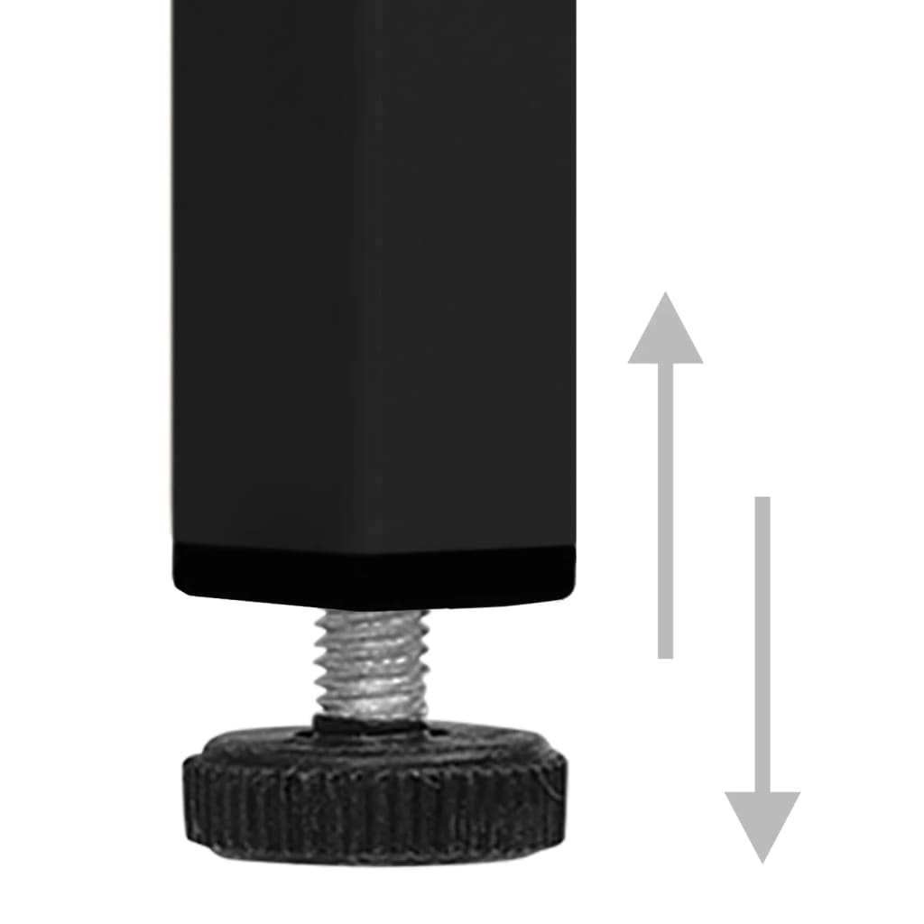 Kommode svart 80x35x101,5 cm stål