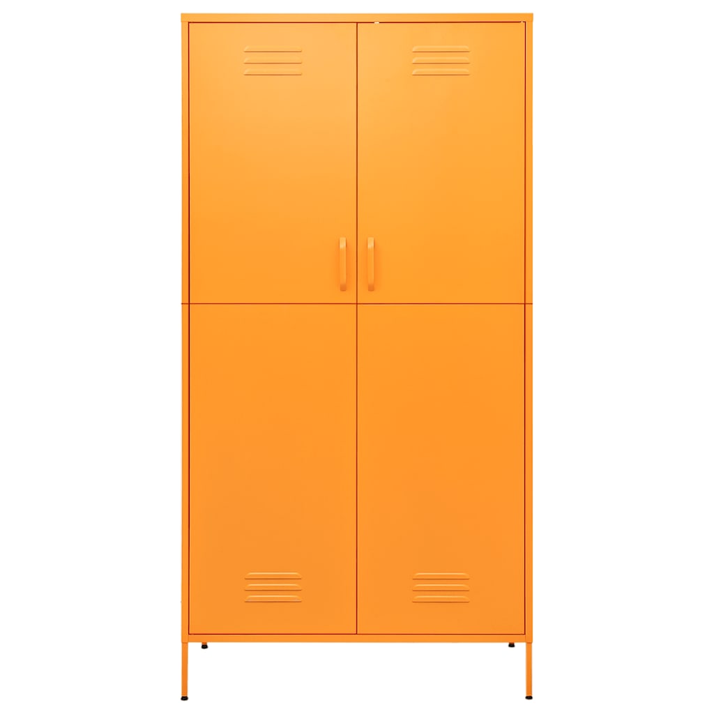 Garderobe sennesgul 90x50x180 cm stål