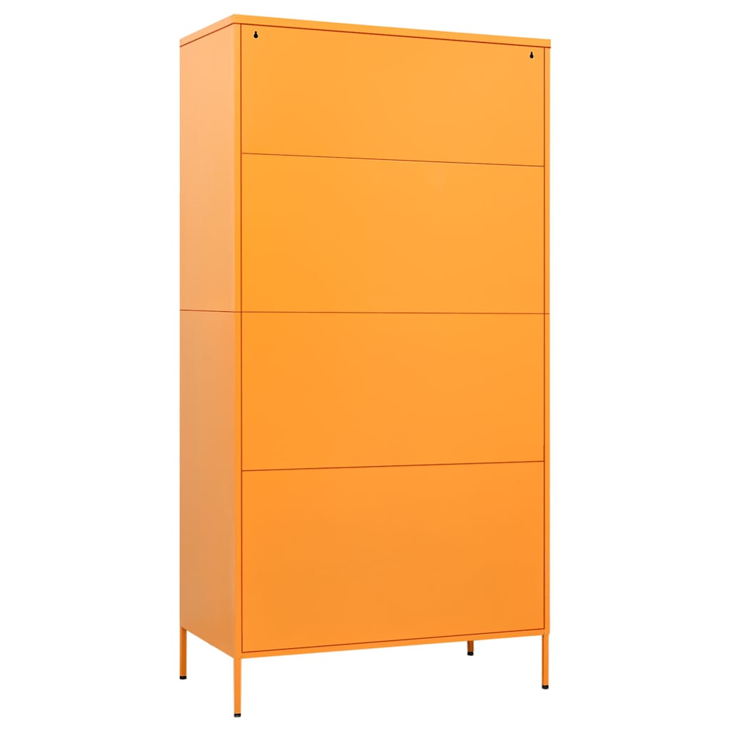 Garderobe sennesgul 90x50x180 cm stål