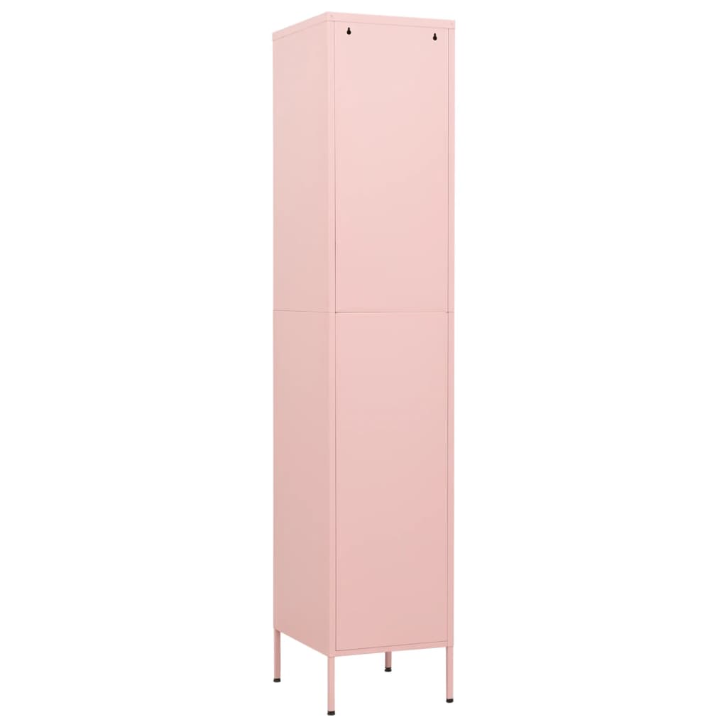 Oppbevaringsskap rosa 35x46x180 cm stål
