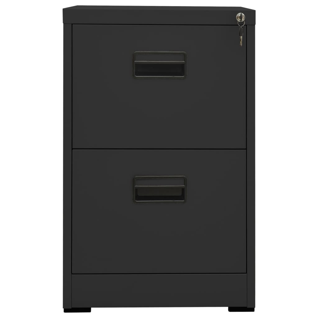 Arkivskap 46x62x72,5 cm stål antrasitt vidaXL