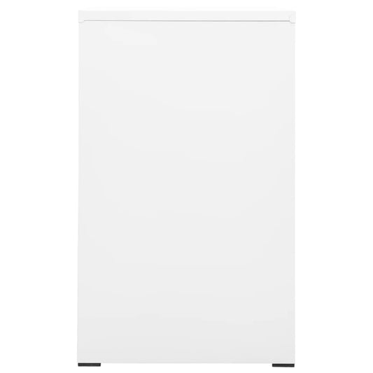 Arkivskap 46x62x102,5 cm stål hvit