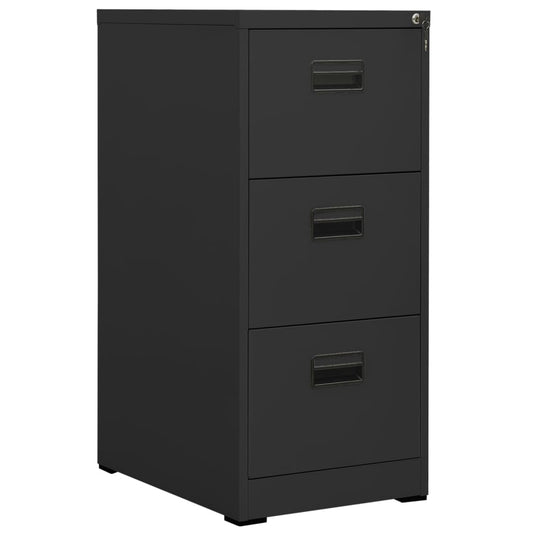 Arkivskap 46x62x102,5 cm stål antrasitt vidaXL