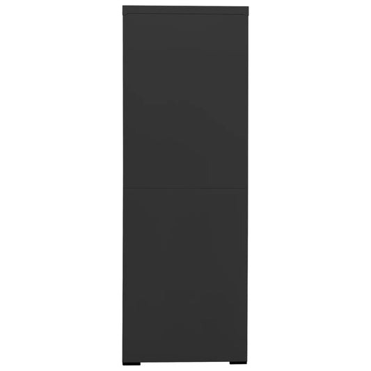 Arkivskap 90x46x134 cm stål antrasitt