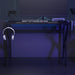 Spillebord med K-formede ben svart 110x60x75 cm