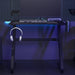 Gamingbord med ZZ-formede ben svart 90x60x75 cm