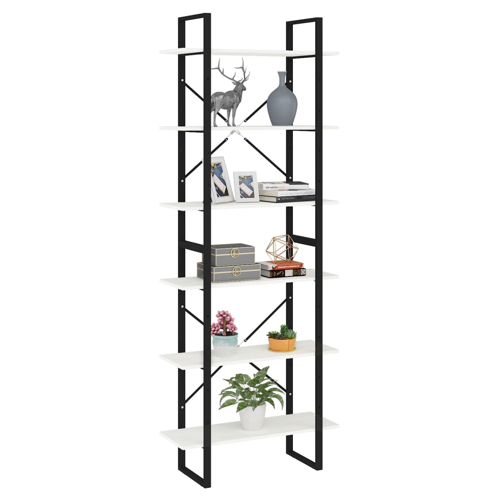 Høyskap hvit 80x30x210 cm heltre furu