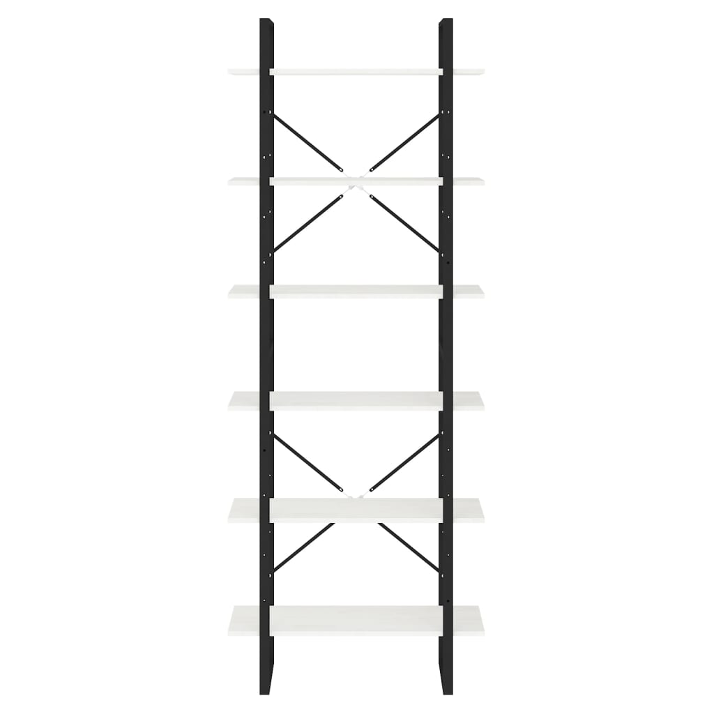 Høyskap hvit 80x30x210 cm heltre furu