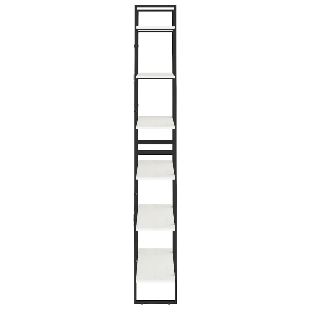 Høyskap hvit 80x30x210 cm heltre furu