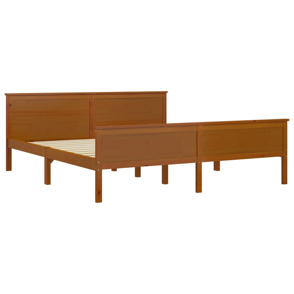 Sengeramme honningbrun furu 180x200 cm