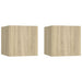 Nattbord 2 stk sonoma eik 30,5x30x30 cm konstruert tre vidaXL