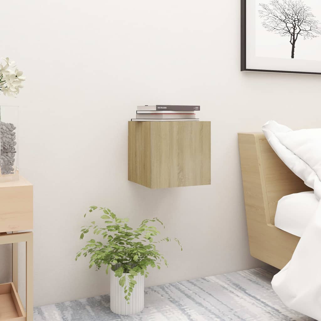 Nattbord 2 stk sonoma eik 30,5x30x30 cm konstruert tre vidaXL