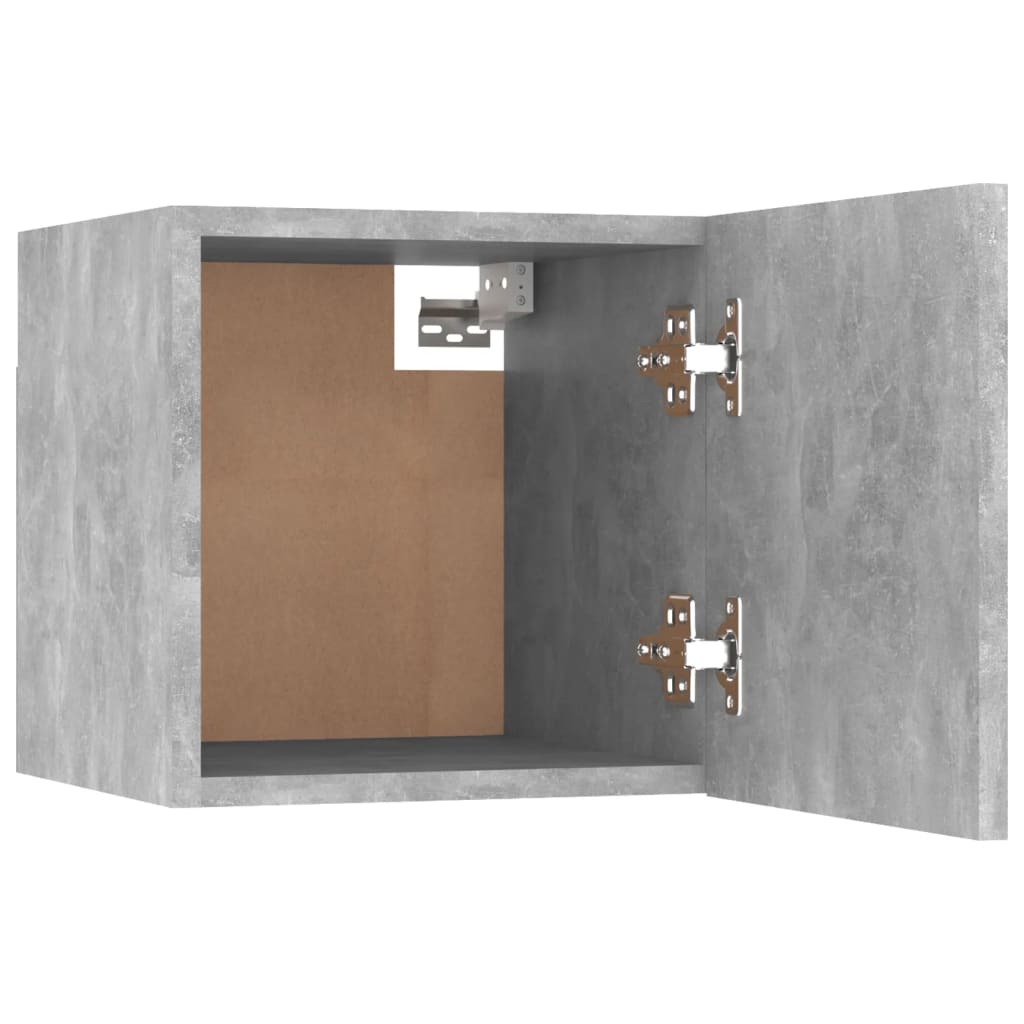 Nattbord 2 stk betonggrå 30,5x30x30 cm konstruert tre vidaXL