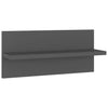 Vegghyller 4 stk grå 40x11,5x18 cm konstruert tre