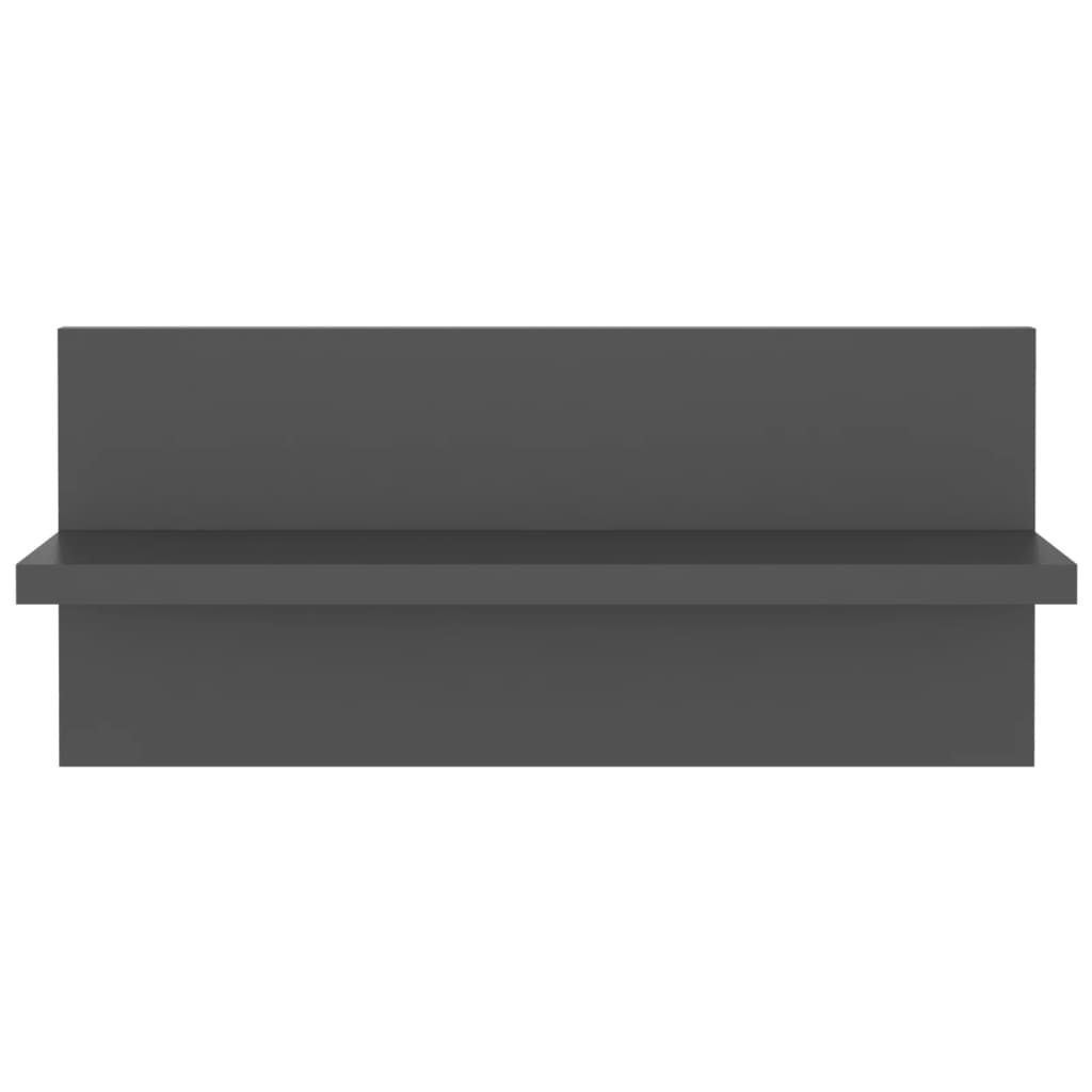 Vegghyller 4 stk grå 40x11,5x18 cm konstruert tre