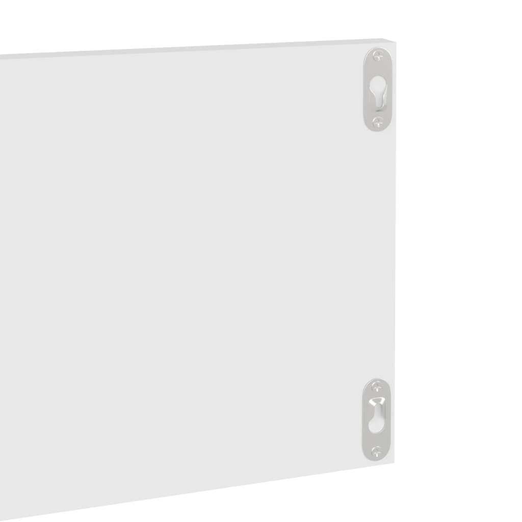 Vegghyller 4 stk hvit 80x11,5x18 cm konstruert tre