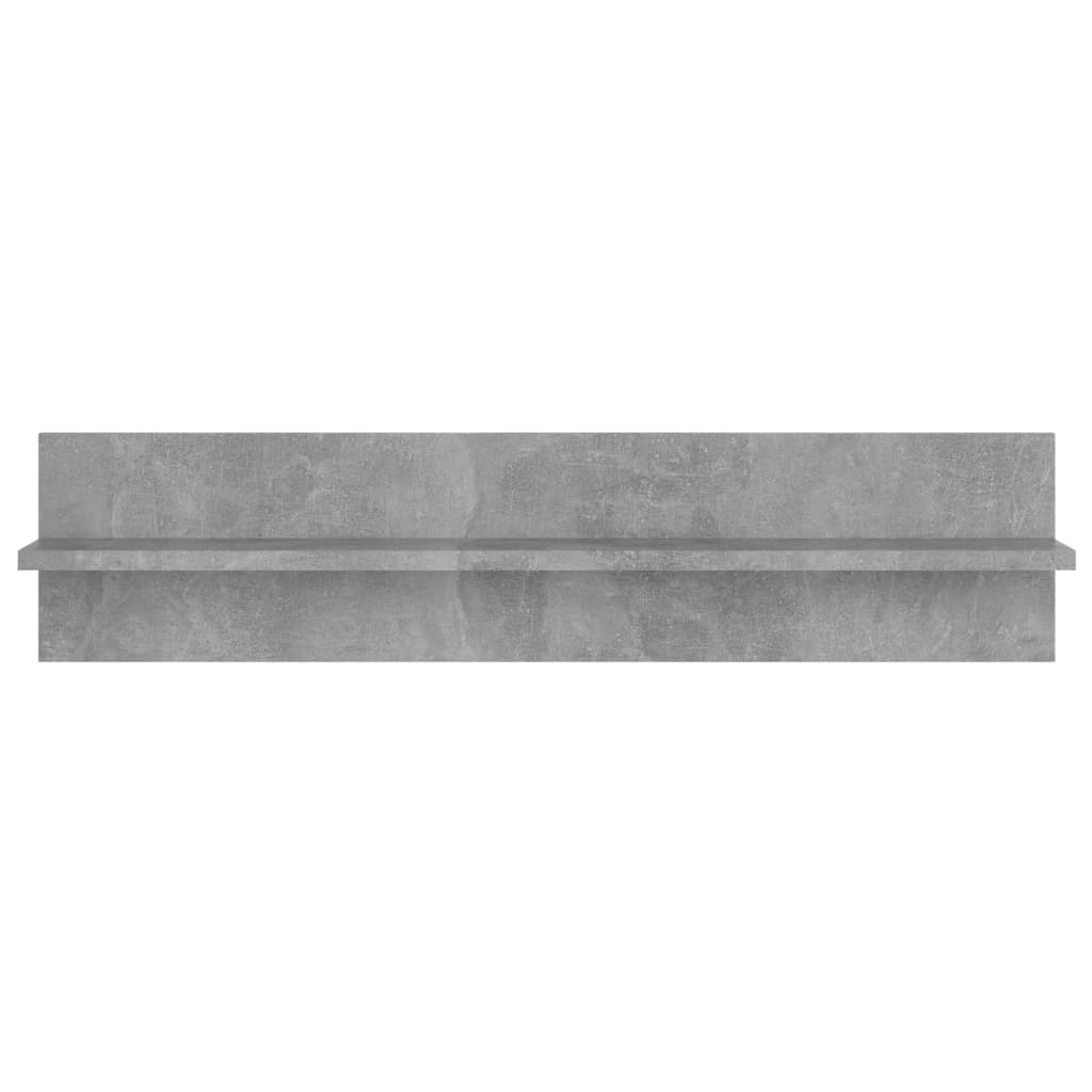 Vegghyller 2 stk betonggrå 80x11,5x18 cm konstruert tre