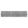 Vegghyller 2 stk betonggrå 80x11,5x18 cm konstruert tre