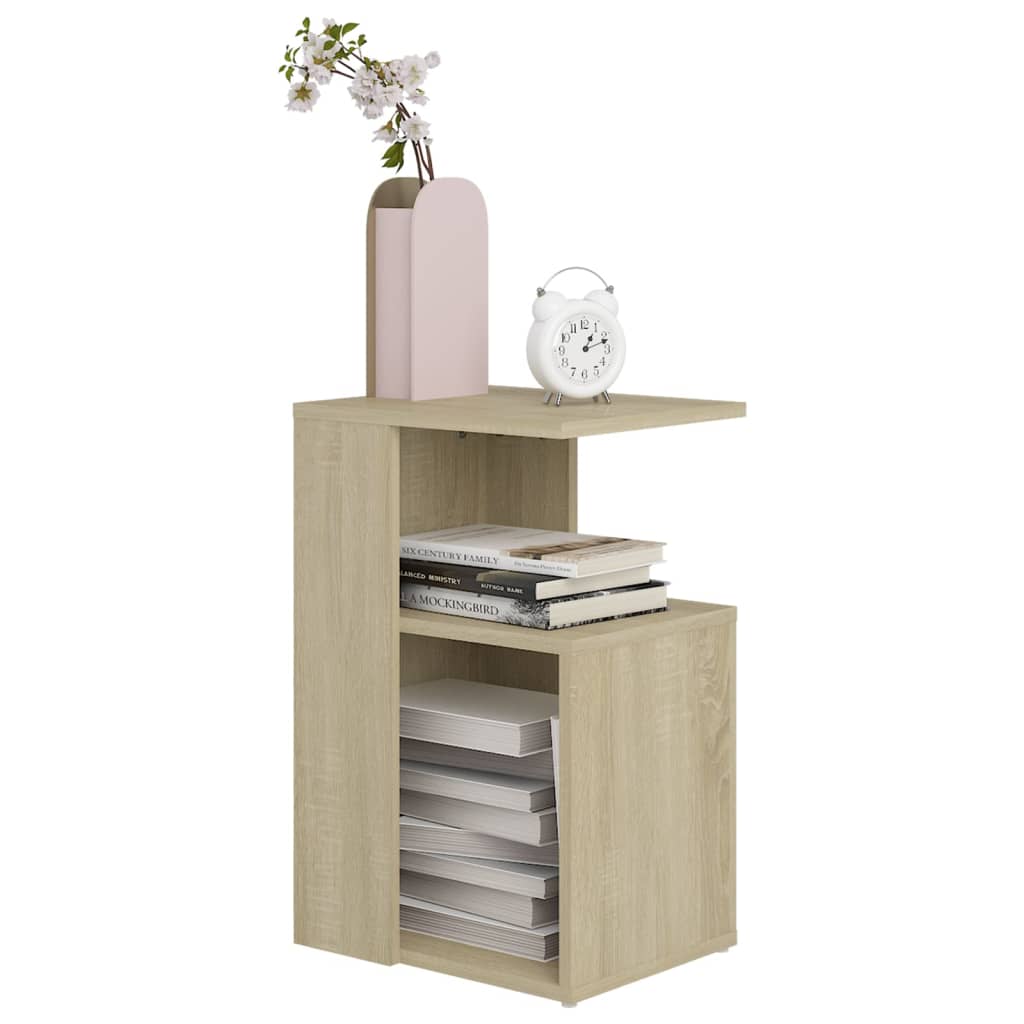 Sidebord sonoma eik 36x30x56 cm konstruert tre vidaXL