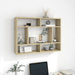 Vegghylle sonoma eik 75x16x55 cm konstruert tre