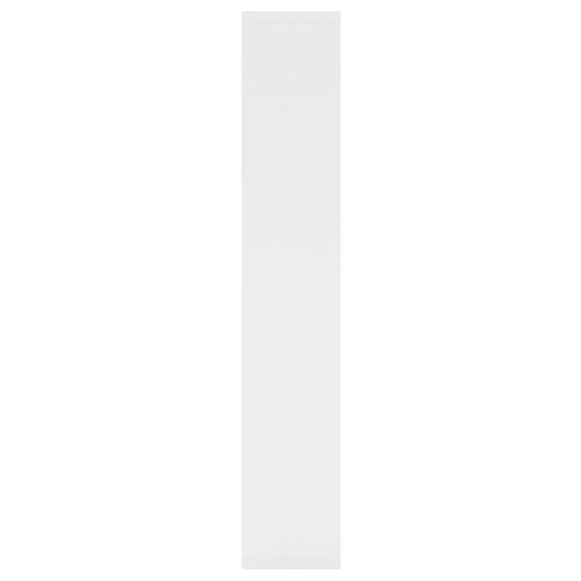 Vegghylle hvit 36x16x90 cm konstruert tre