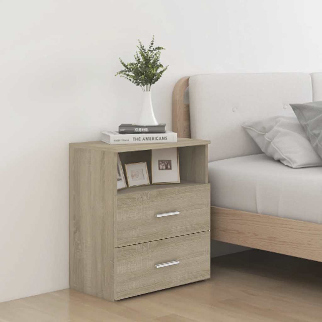 Nattbord sonoma eik 50x32x60 cm