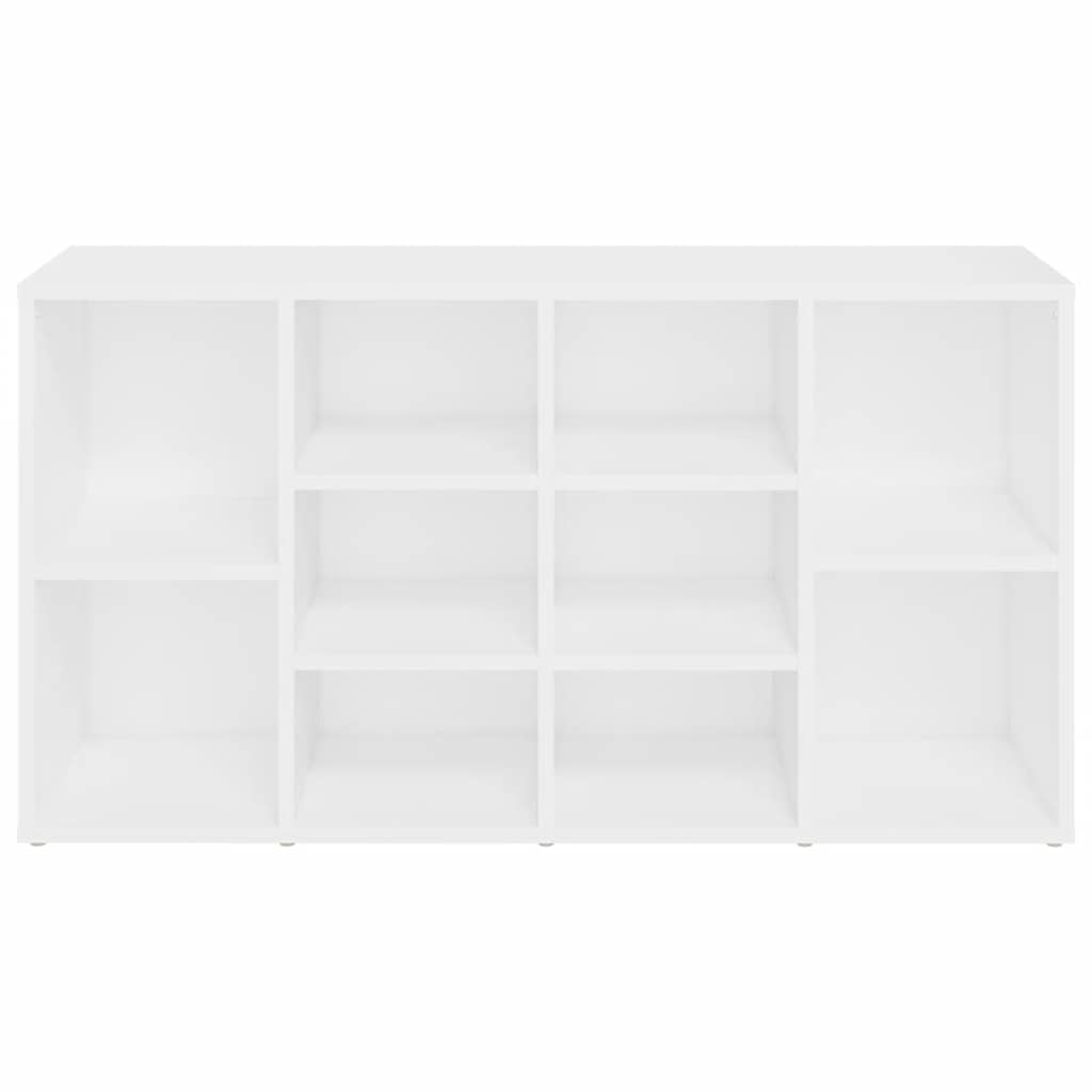 Skobenk hvit 103x30x55 cm konstruert tre