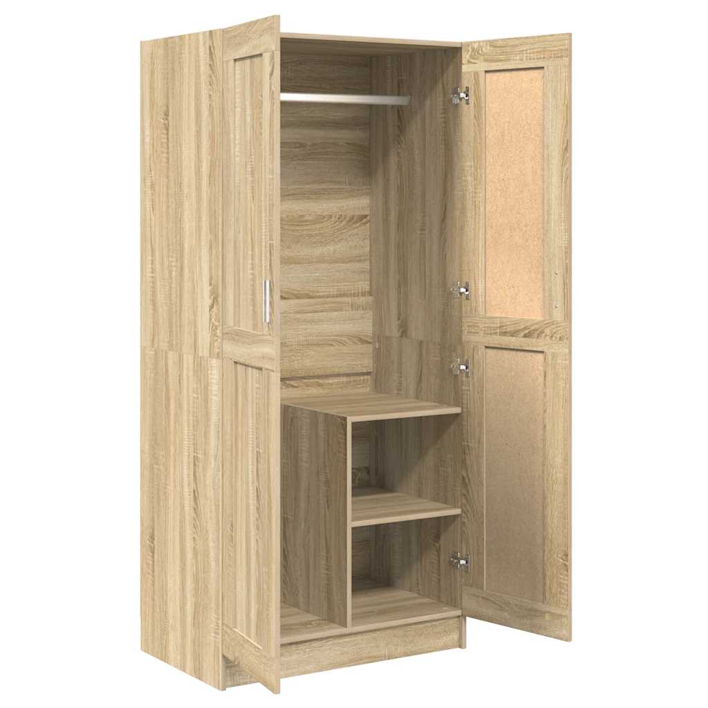 Garderobe sonoma eik 82,5x51,5x180 cm konstruert tre vidaXL
