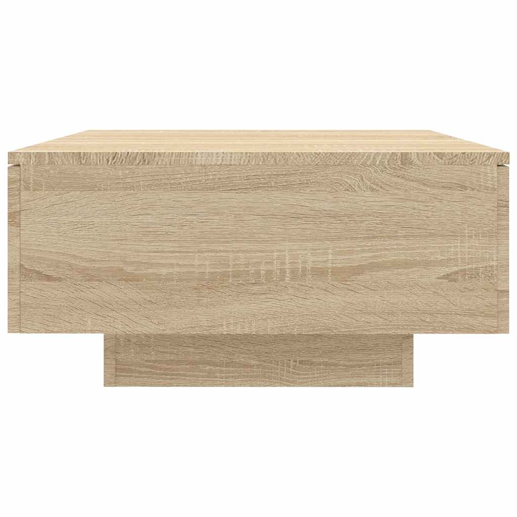 Salongbord sonoma eik 90x60x31 cm konstruert tre