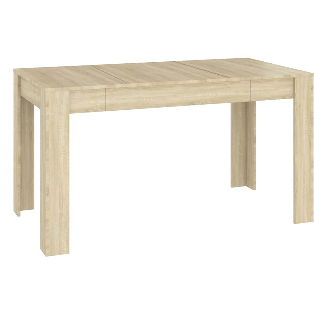 Spisebord sonoma eik 140x74,5x76 cm sponplate vidaXL