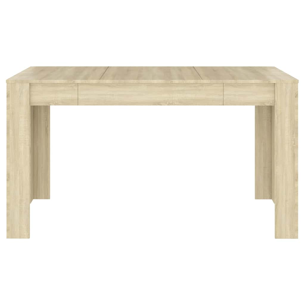 Spisebord sonoma eik 140x74,5x76 cm sponplate vidaXL