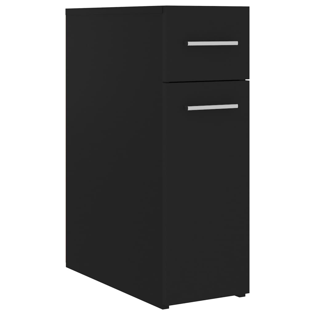 Apotekskap svart 20x45,5x60 cm konstruert tre