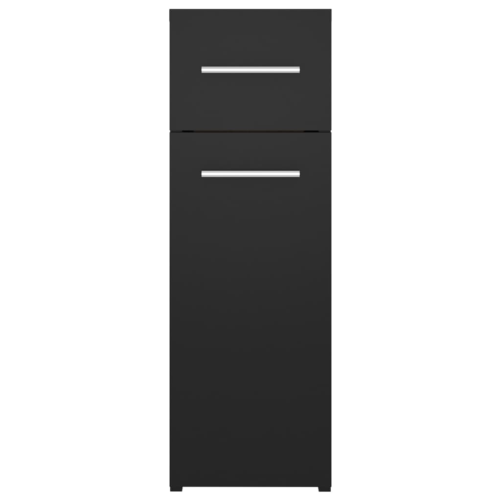 Apotekskap svart 20x45,5x60 cm konstruert tre