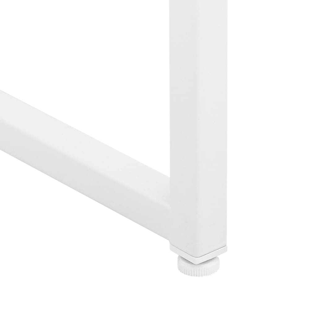 Highboard hvit 80x35x135 cm stål