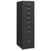 Mobilt arkivskap antrasitt 28x41x109 cm metall