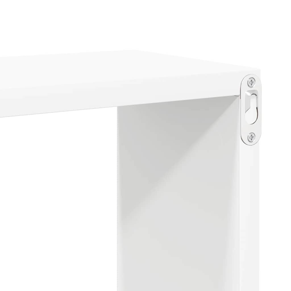 Vegghyller kubeformet 4 stk hvit 30x15x30 cm vidaXL