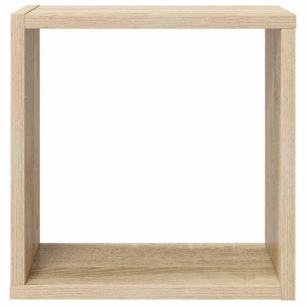 Vegghyller kubeformet 6 stk sonoma eik 30x15x30 cm