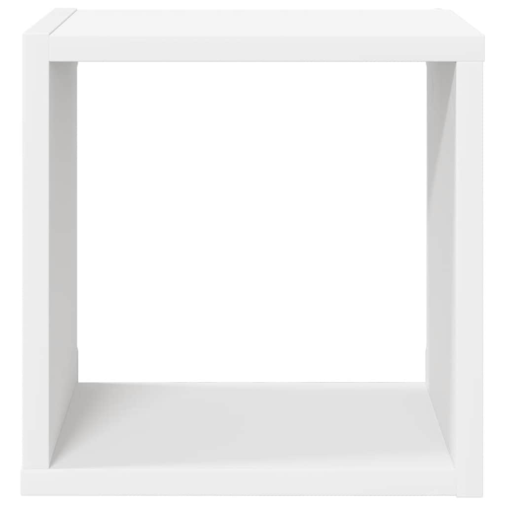 Vegghyller kubeformet 2 stk hvit 26x15x26 cm