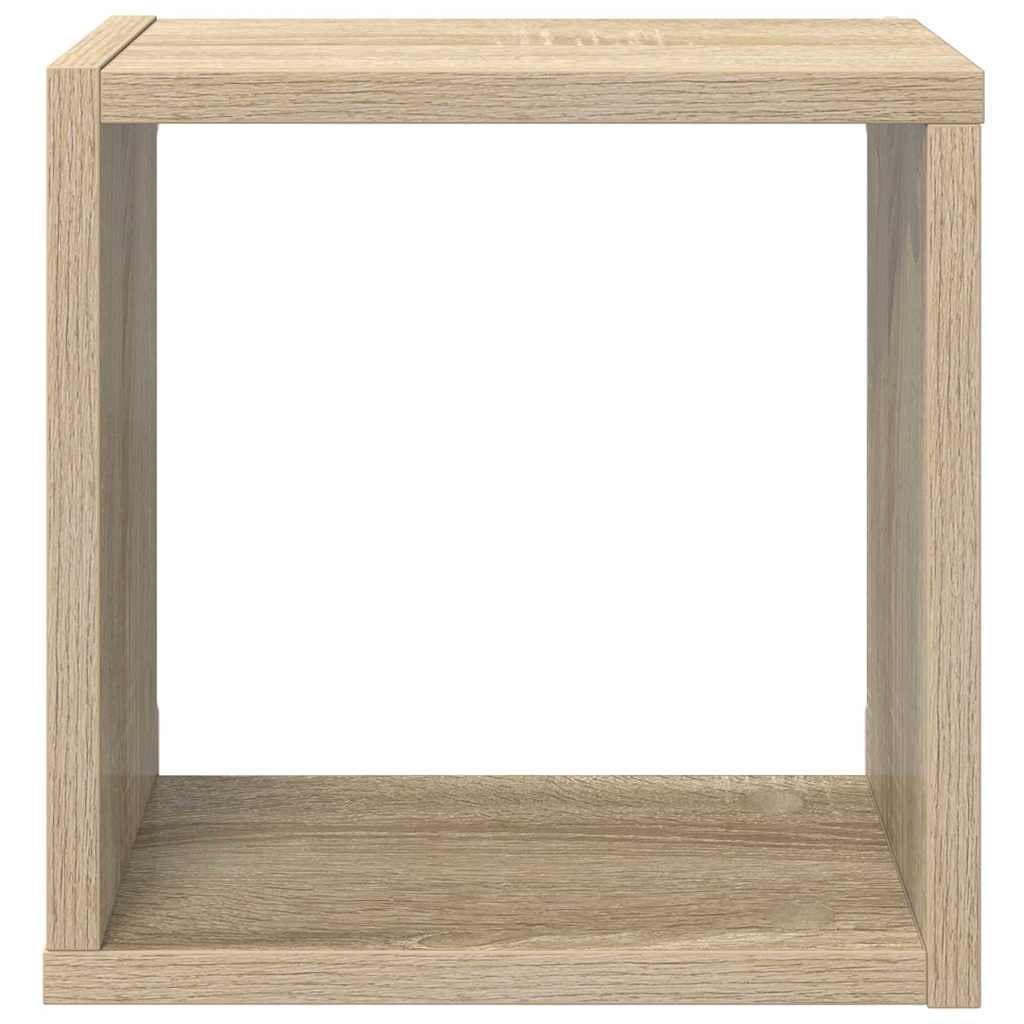 Vegghyller kubeformet 2 stk sonoma eik 26x15x26 cm
