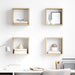 Vegghyller kubeformet 4 stk sonoma eik 26x15x26 cm