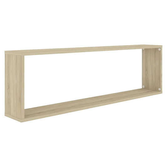 Vegghyller kube 4 stk sonoma eik 100x15x30 cm konstruert tre