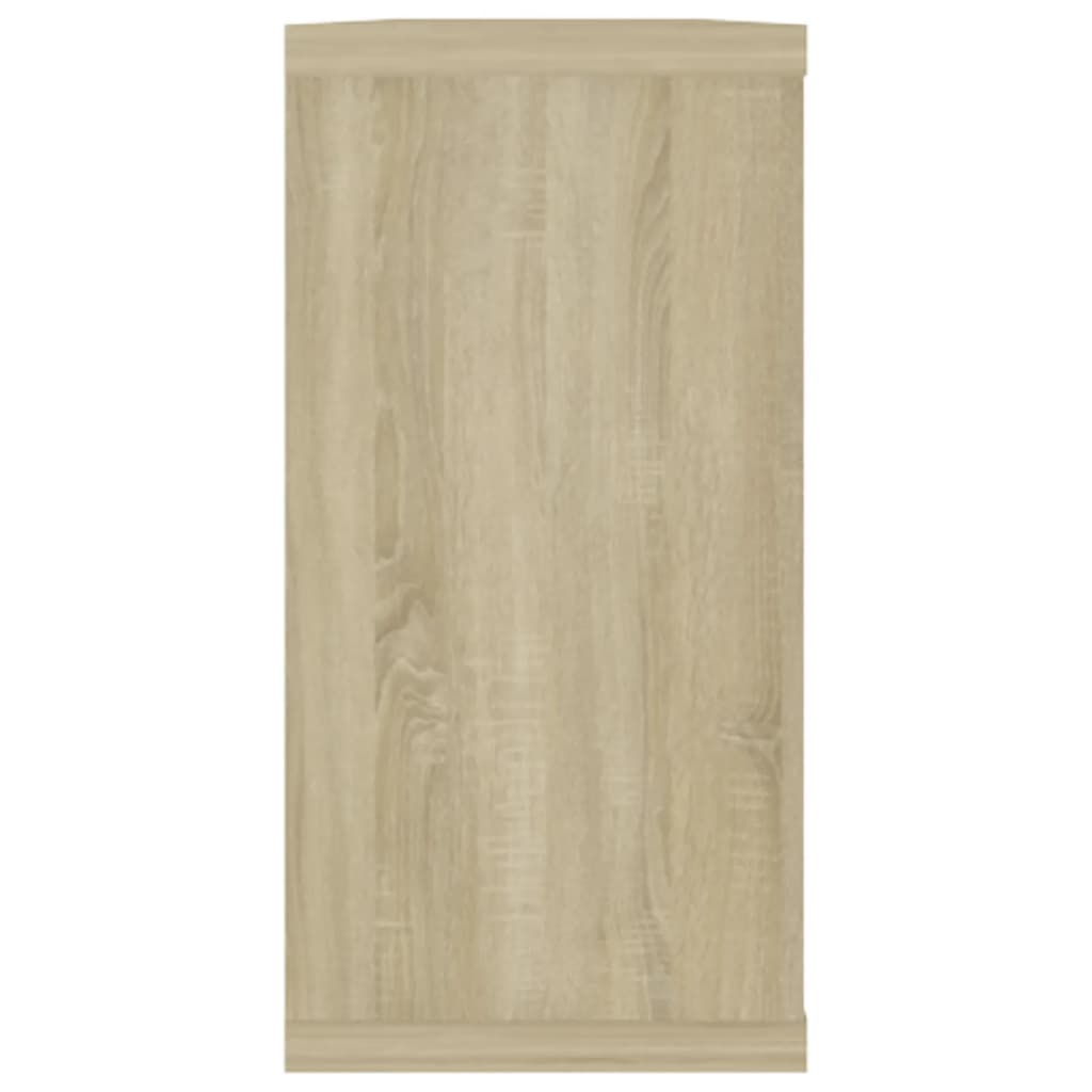 Vegghyller kube 4 stk sonoma eik 100x15x30 cm konstruert tre