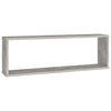Vegghyller kube 2 stk betonggrå 80x15x26,5 cm konstruert tre