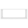 veggkubehyller 4 stk Hvit 60x15x23 cm konstruert tre