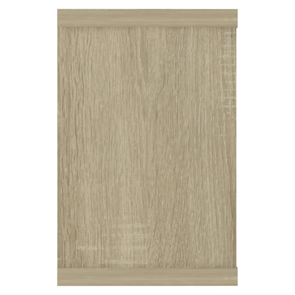 Vegghyller kubeformet 2 stk sonoma eik 60x15x23 cm sponplate