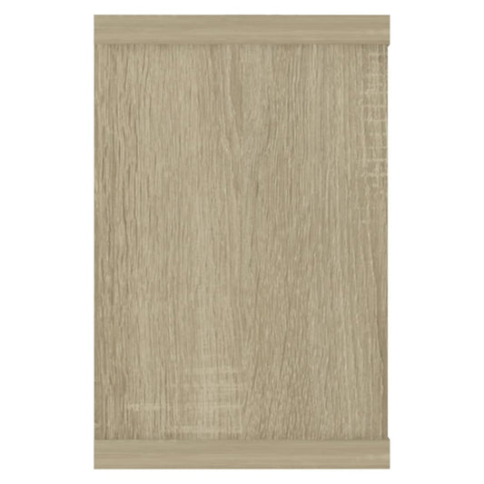 Vegghyller kubeformet 2 stk sonoma eik 60x15x23 cm sponplate