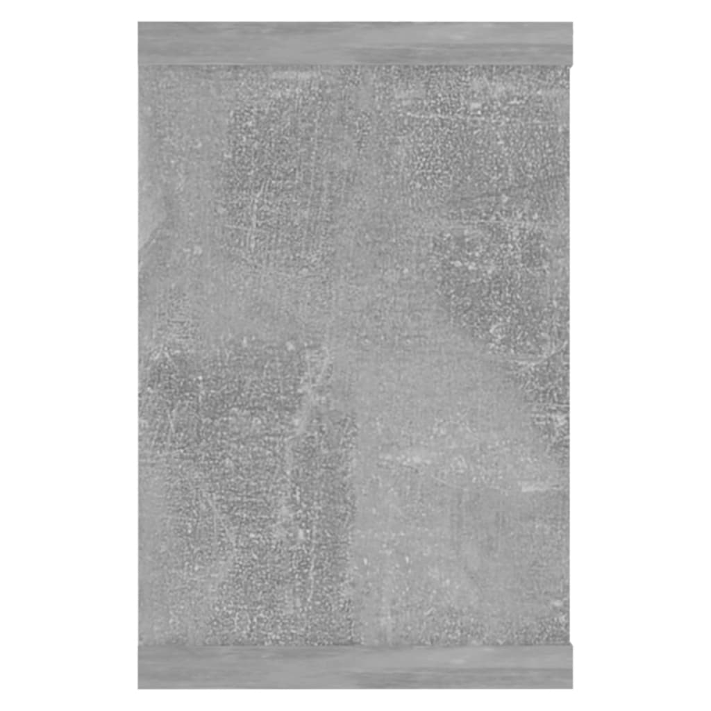 Vegghyller kubeformet 2 stk betonggrå 60x15x23cm konstruert tre