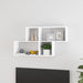 Vegghylle hvit 100x18x53 cm konstruert tre